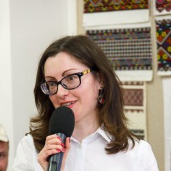 Ольга Музиченко на відкритті виставки « Ірина Свйонтек. Життя присвячене мистецтву », 18 травня 2017 року