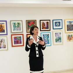 Світлана Долеско на відкритті V Всеукраїнської виставки « Бісер : Вчора. Сьогодні. Завтра », 4 березня 2017 року