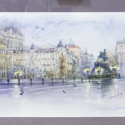 Автор: Марта Ниркова, Виставка «Watercolor. Інтелектуальне мистецтво», 5 - 23.02.2019 р.