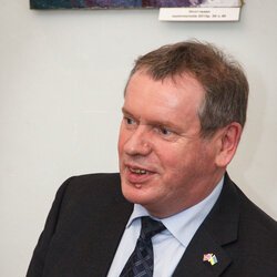 Амонд Муклебст на семінарі «Україна і світ», Музей гетьманства, 7 вересня 2017 р.