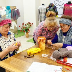 Фото з майстер-класу із в'язання спицями головного убору «Пов'язка «Коса», Катерина Степанюк