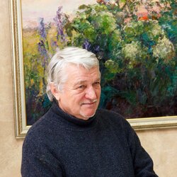 Микола Кононенко на відкритті виставки «La Viva Vita», 17.01.2017 р.