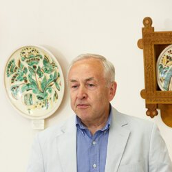 Володимир Шкуров на відкритті виставки «У вінку нев'янучих традицій», 20 червня 2017 р.