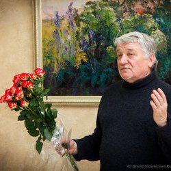 Микола Кононенко на відкритті виставки «La Viva Vita», 17.01.2017 р.
