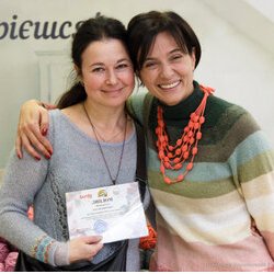 Наталія Дмитренко та Світлана Долеско на закритті виставки «Тепла осінь» , 29.10.2016 р.