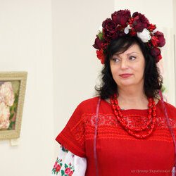 Ірина Данішевська на відкритті виставки «Любити Життя», 10.02.2017 р.