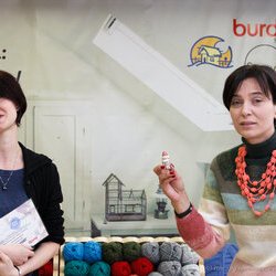 Юлія Васильєва та Світлана Долеско на закритті виставки «Тепла осінь», 29.10.2016 р.