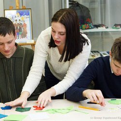 Фото з майстер-класу «Новорічні іграшки з фетру», Інна Кливець