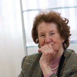 Ірина Свйонтек на відкритті виставки «Ірина Свйонтек. Життя присвячене мистецтву», 18 травня 2017 року