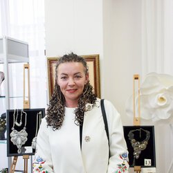 Lina Sand на відкритті V Всеукраїнської виставки «Бісер: Вчора. Сьогодні. Завтра», 4 березня 2017 року