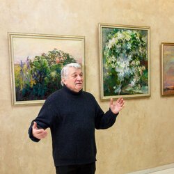 Микола Кононенко на відкритті виставки «La Viva Vita», 17.01.2017 р.