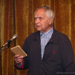 Дмитро Павличко на презентації книги «Святослав Гординський на тлі доби», 15 червня 2017 р.