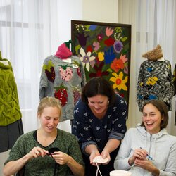 Фото з майстер-класу «В'язання гачком корзини з трикотажної пряжі», Анна Попович