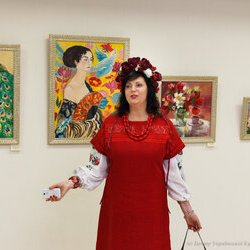 Ірина Данішевська на відкритті виставки «Любити Життя», 10.02.2017 р.