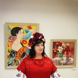 Ірина Данішевська на відкритті виставки «Любити Життя», 10.02.2017 р.