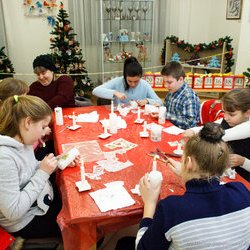 Фото з майстер-класу «Новорічний декупаж свічок», Анна Шпілька