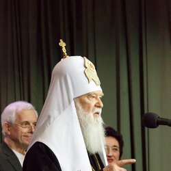Патріарх Київський Філарет на святкуванні 30-річчя Українського Фонду Культури, 24 квітня 2017 р.