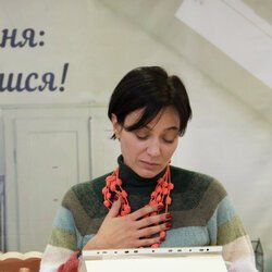 Світлана Долеско на закритті виставки «Тепла осінь», 29.10.2016 р.