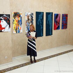 Ірина Бендеровська на відкритті виставки «Ukrainian art is the Best», 1.11.2016 р.
