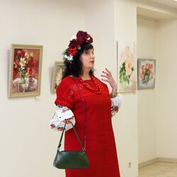 Ірина Данішевська на відкритті виставки «Любити Життя», 10.02.2017 р.